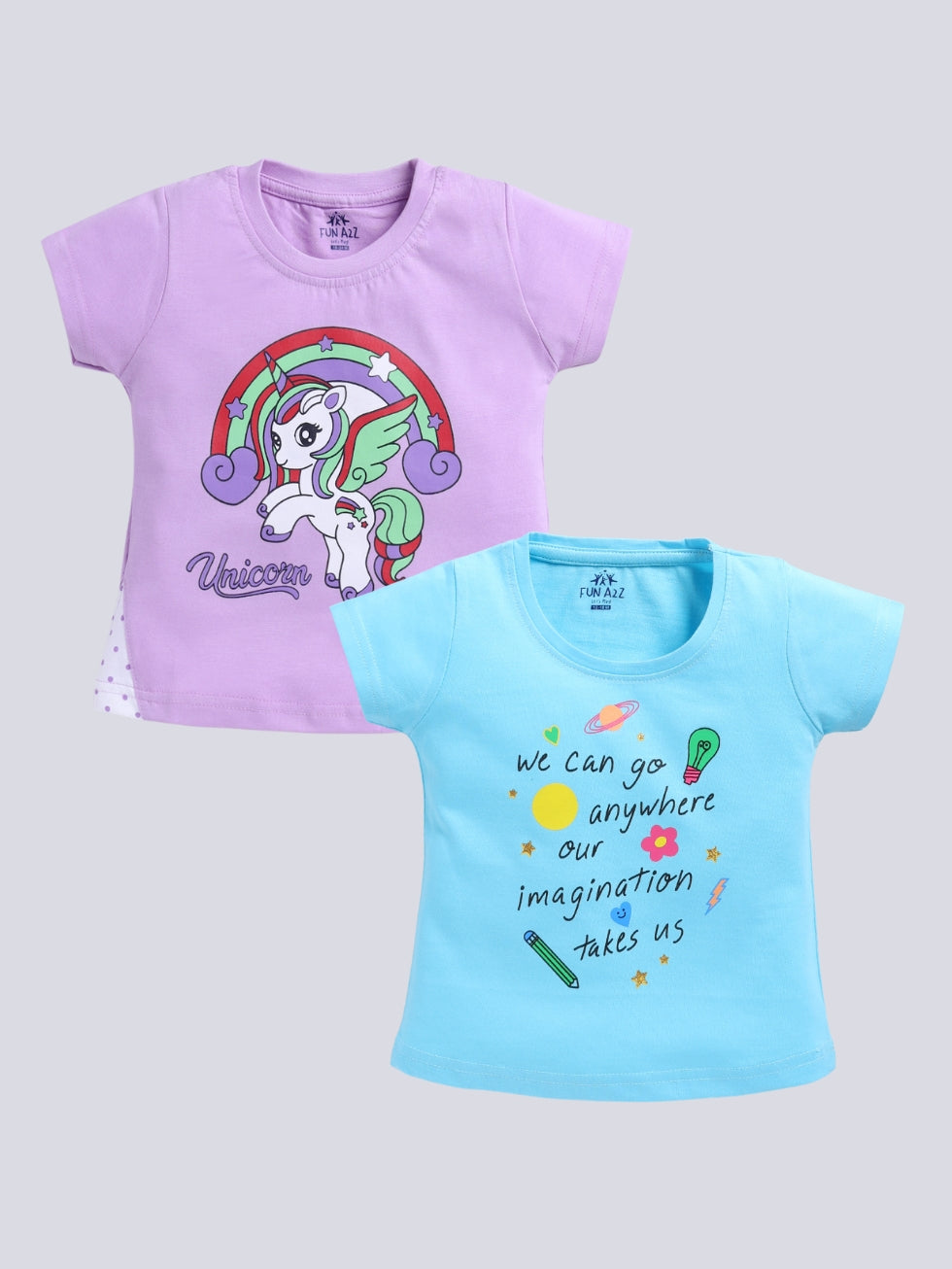 Girl's Basic Tops 2pc Combo Set