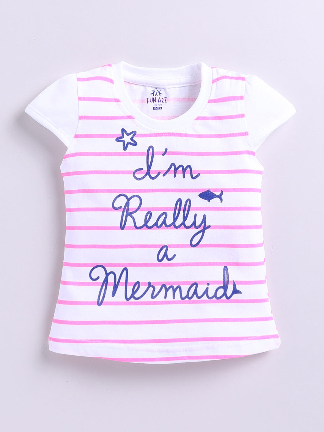 Kidcity Baby Girls Basic Top Combo Set (Pack of 2)|Cotton Sinker Top| Light Pink, Golden Tops