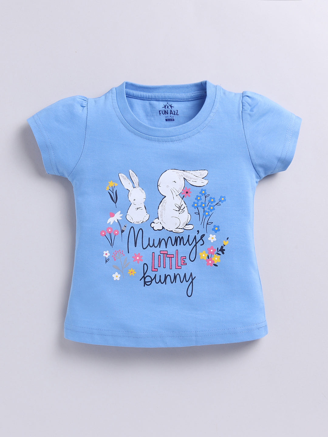 Kidcity Baby Girls Basic Top Combo Set (Pack of 2)|Cotton Sinker Top| Lavender, Sky Blue Tops