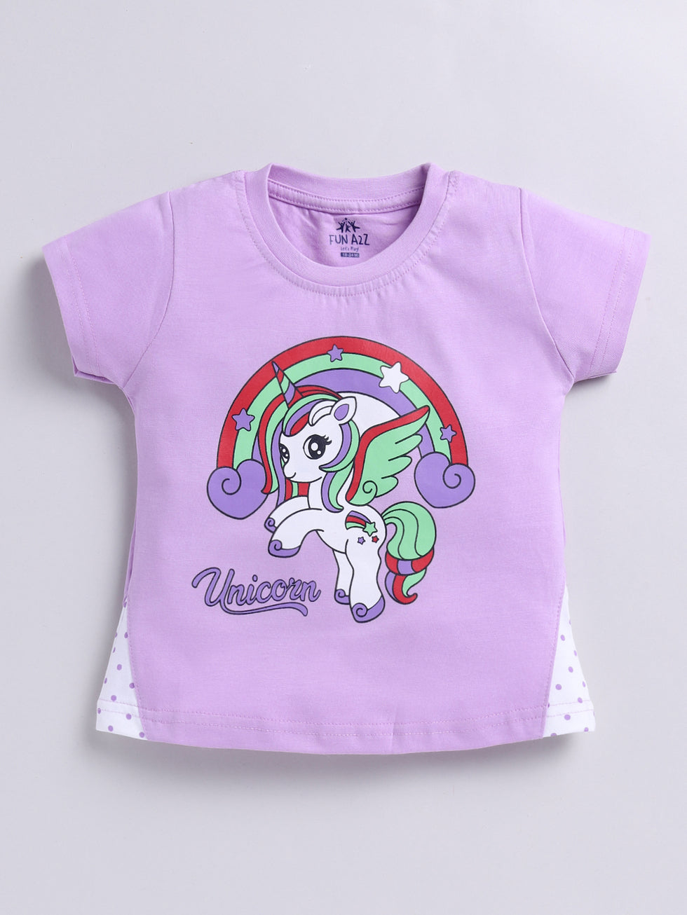 Kidcity Baby Girls Basic Top Combo Set (Pack of 2)|Cotton Sinker Top| Lavender, Sky Blue Tops