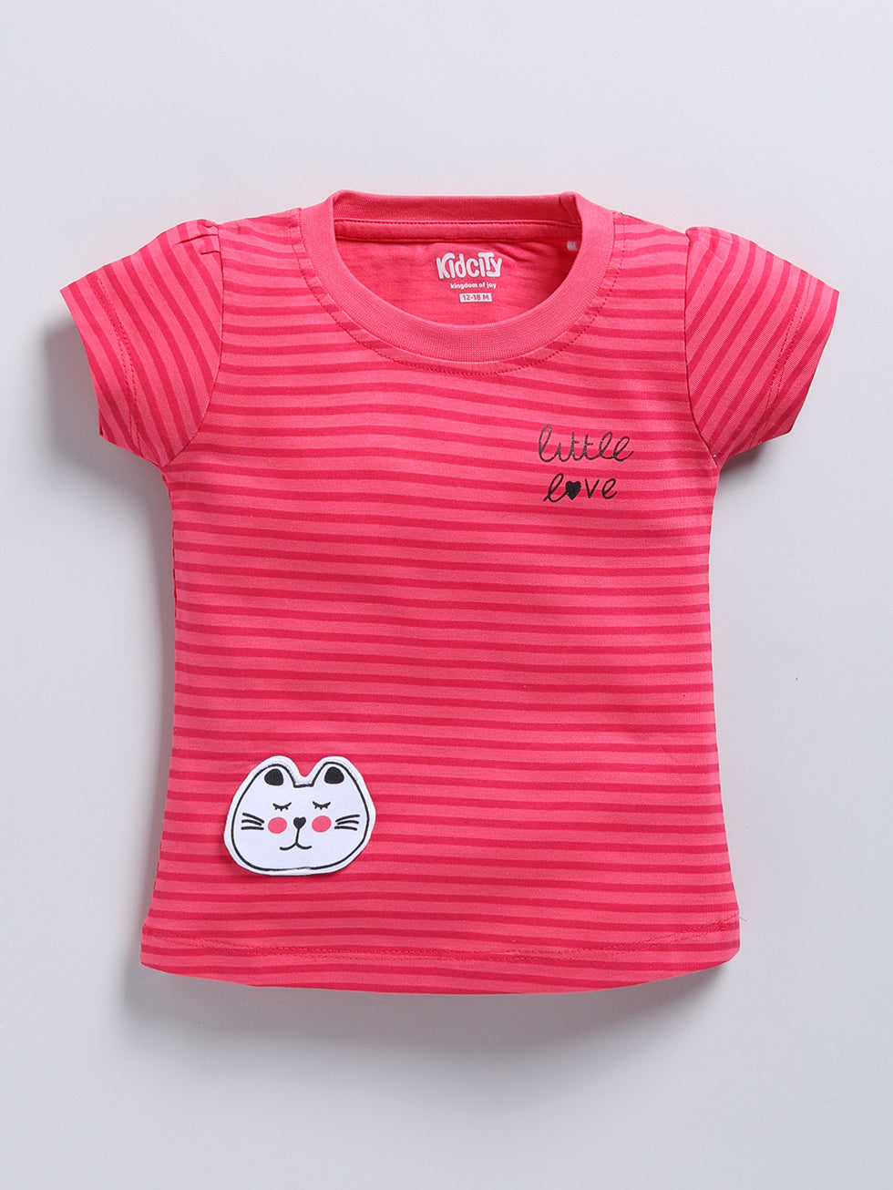 Girl's Fashion All Over Printed Tops Combo Set (Pack of 2)