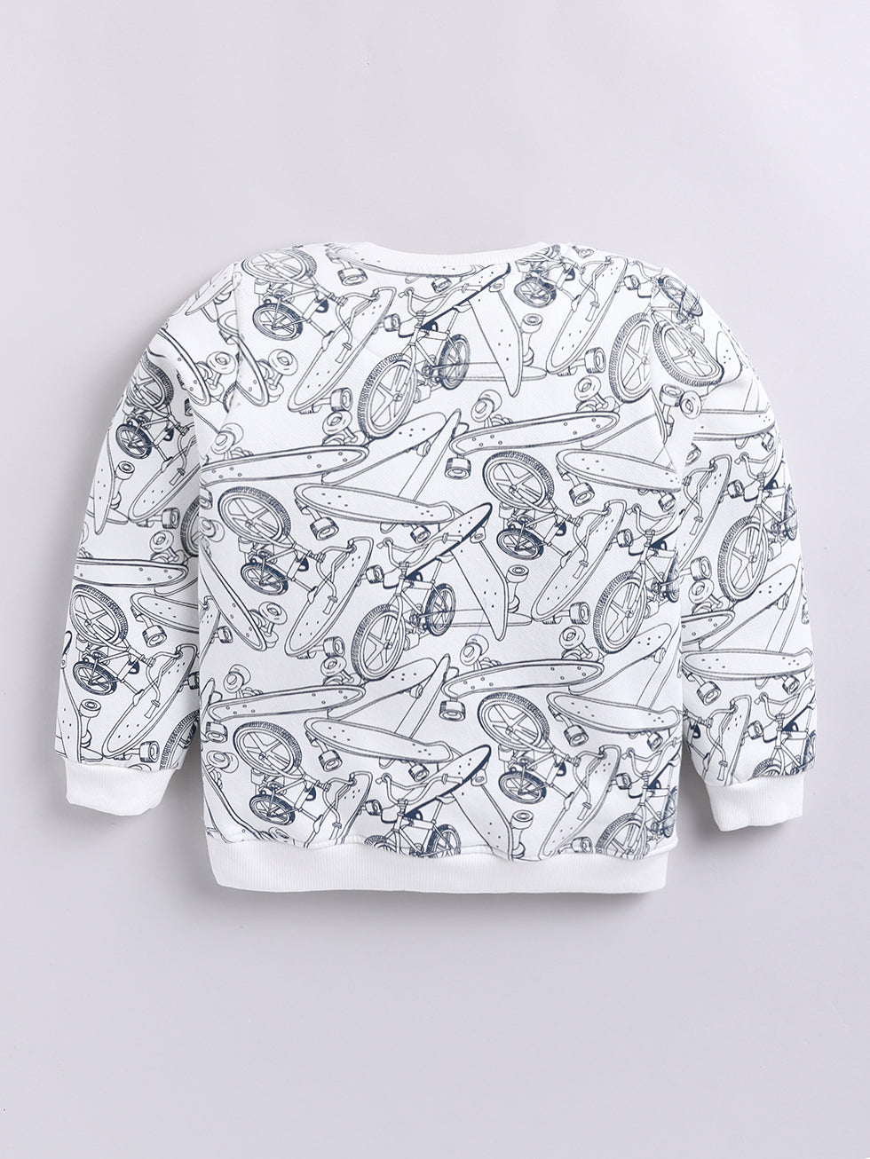 Skateboard & Bicycle Graphic Sweatshirt