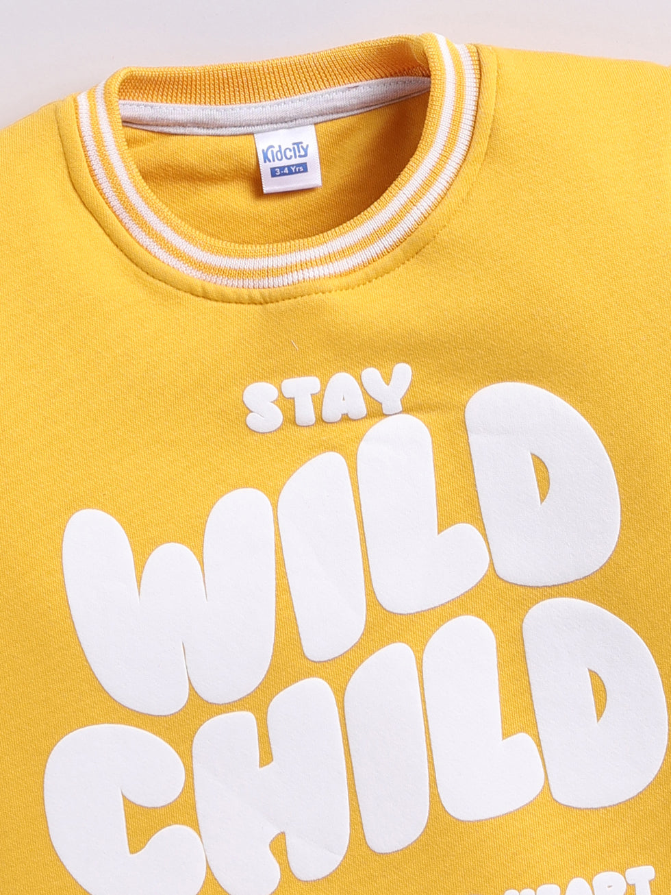 Wild Child Print Sweatshirt