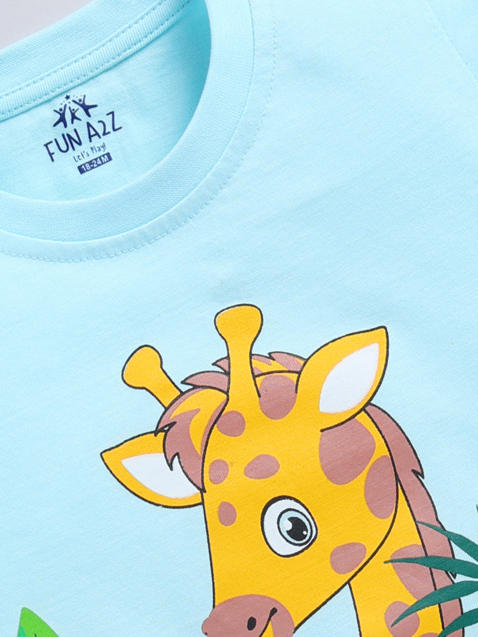 Kidcity Boy's Basic T-Shirt Combo Set (Pack of 2) | Cotton Sinker T-Shirts | Boy's Casual T-Shirts | Sky Blue T-Shirts zoom View