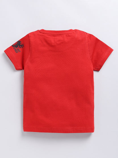 Racing Car Graphic and Text Print 2 Pc T-Shirts