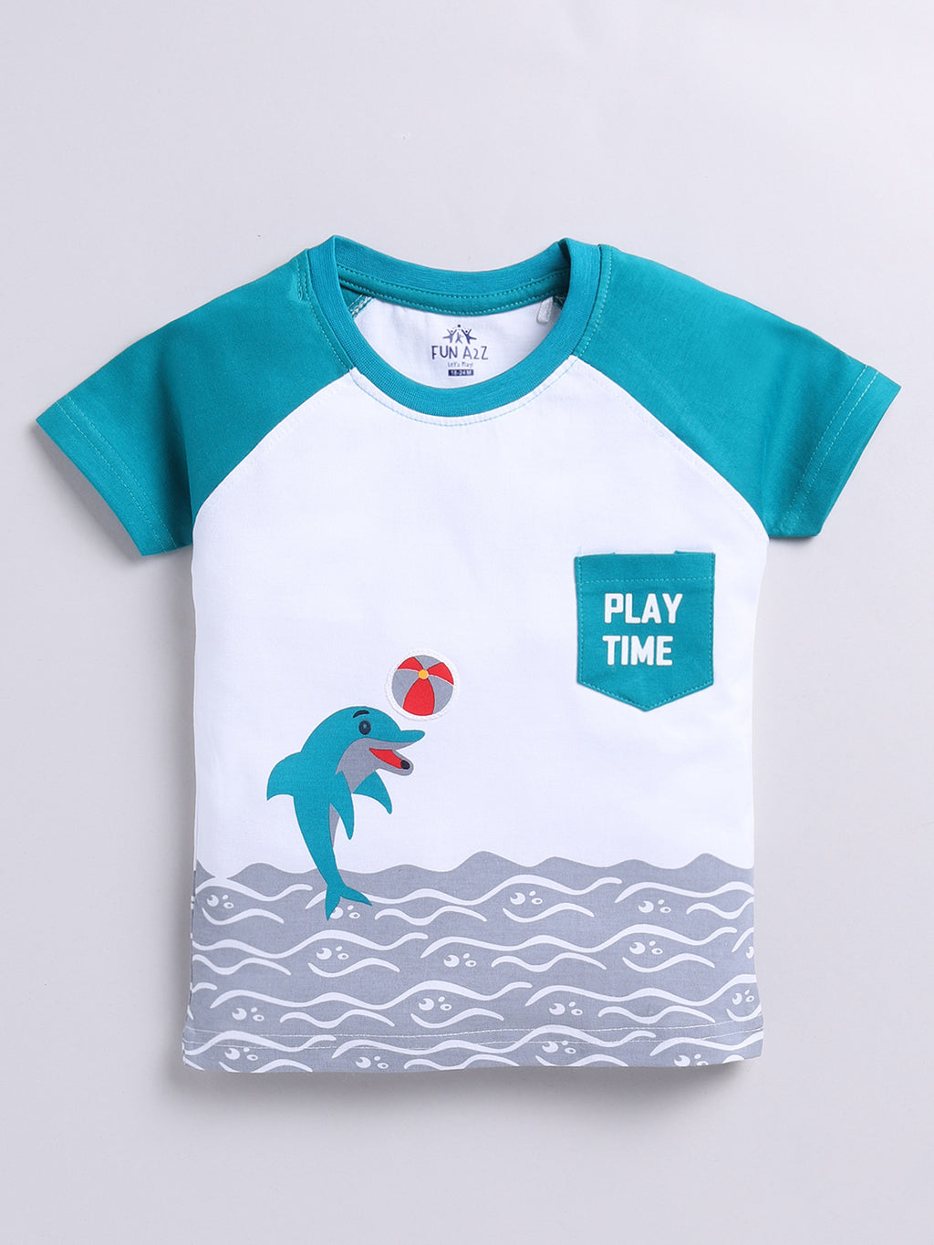 Boy's Fashion All Over Print T-Shirt 2pc Combo Set