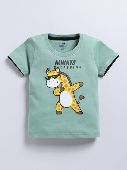 Truck & Dabbing Giraffe Graphics 2 Pc T-Shirts