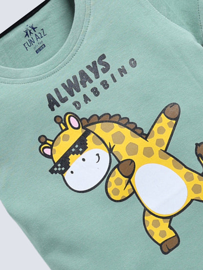 Truck & Dabbing Giraffe Graphics 2 Pc T-Shirts