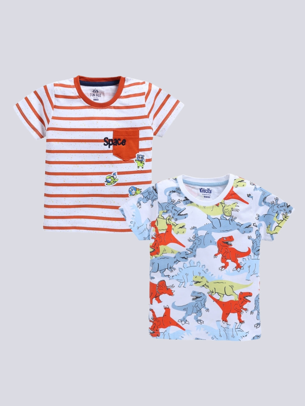 Boy's stripe Fashion T-Shirt 2pc Combo Set