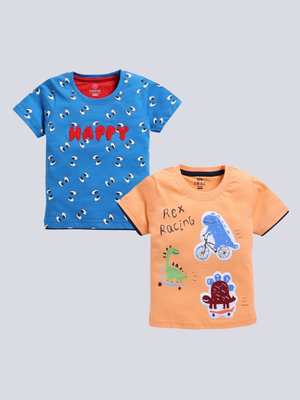Boy's Fashion All Over Print T-Shirt 2pc Combo Set