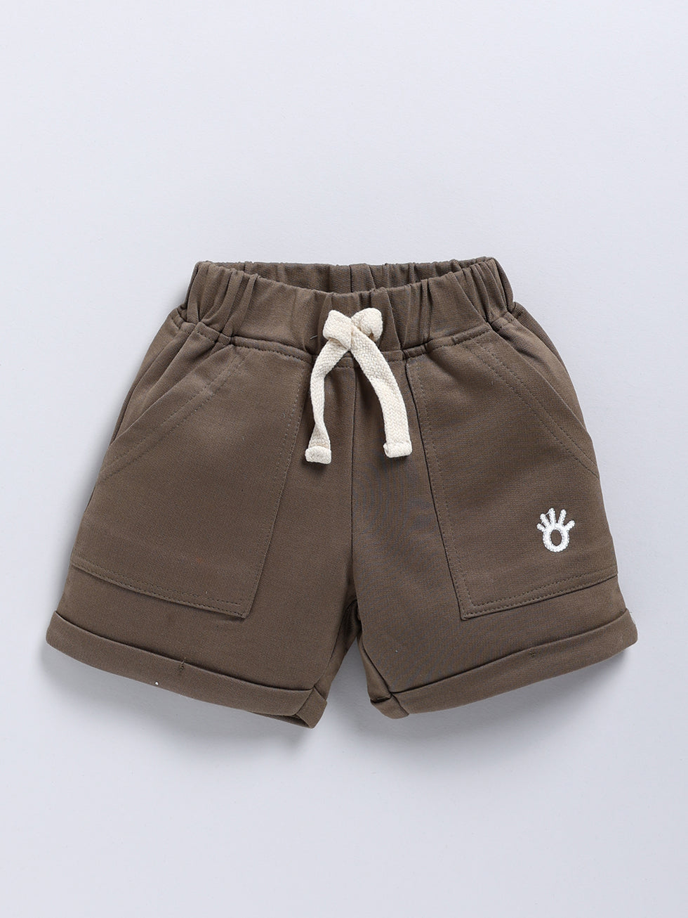 Brown Basic & Blue Dude Printed Sporty Style 2 Pc Shorts