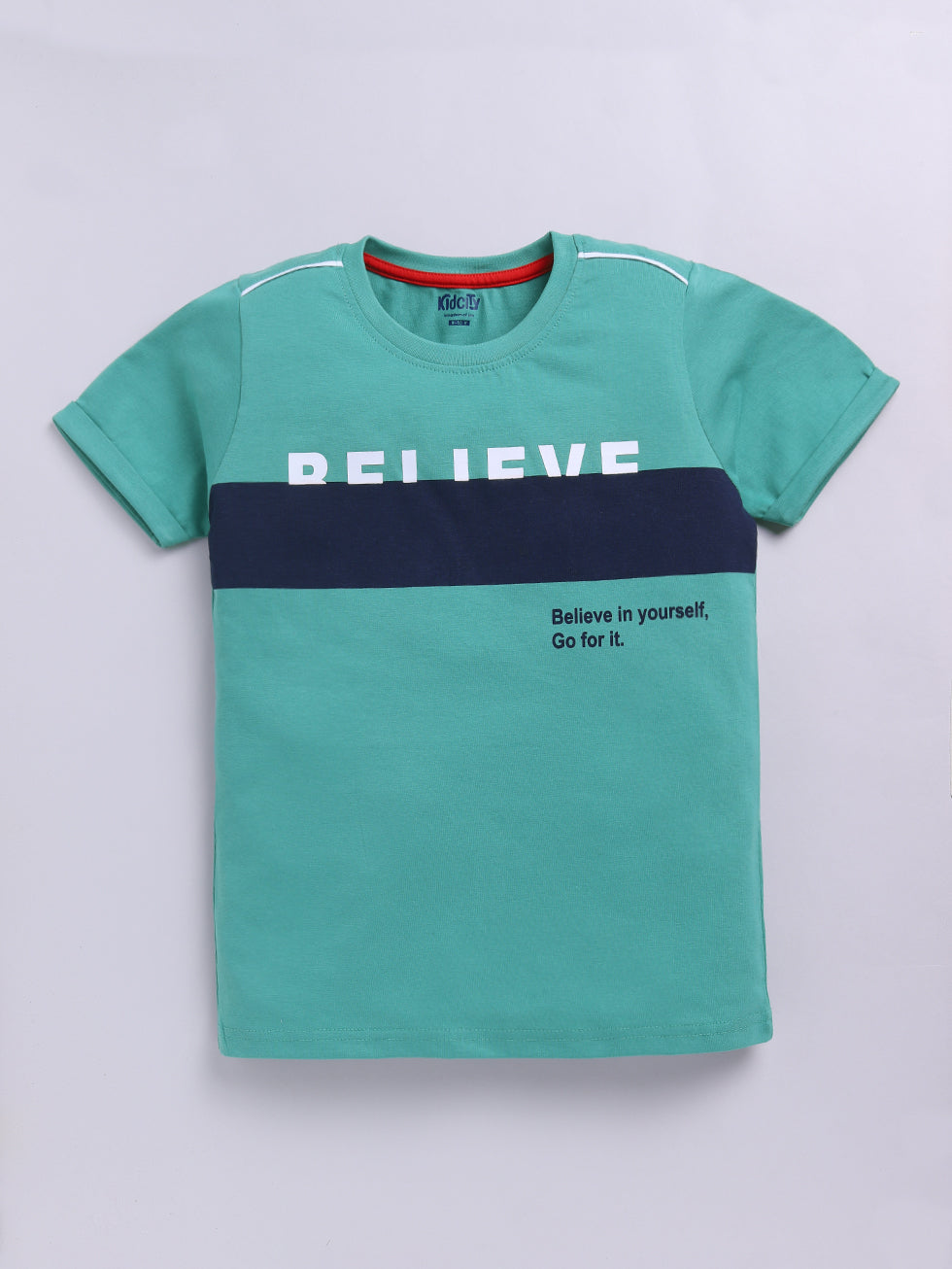 Stay Funky & Believe in yourself 2 Pc Text Printed T-Shirts