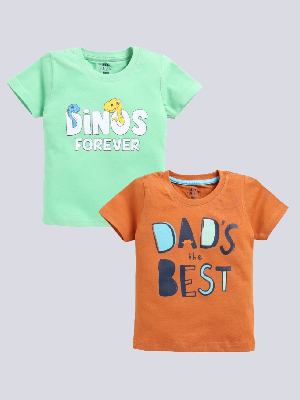 Boys Text Print 2 Pc T-Shirts