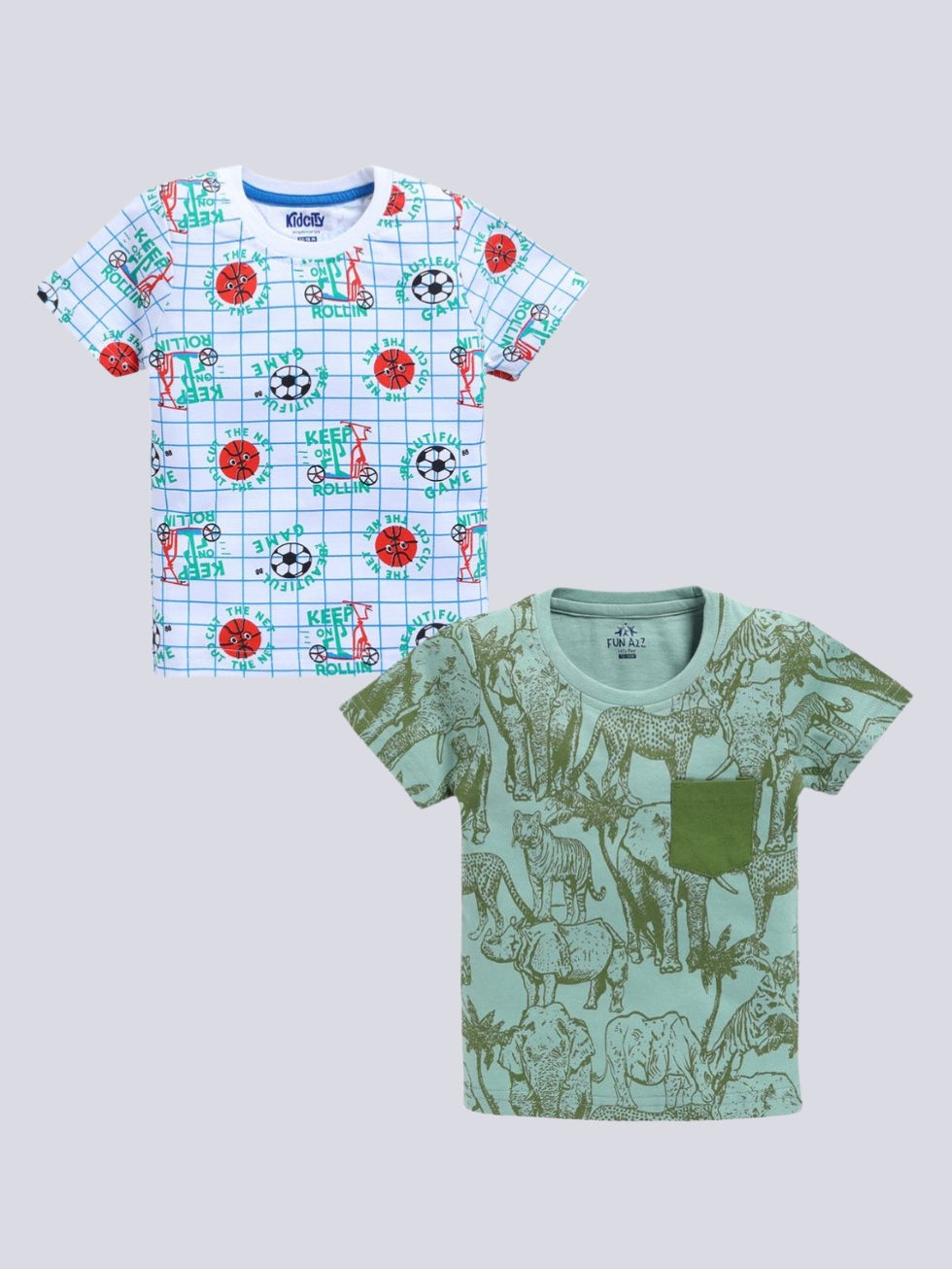 Boy's Fashion T-Shirt 2pc Combo Set