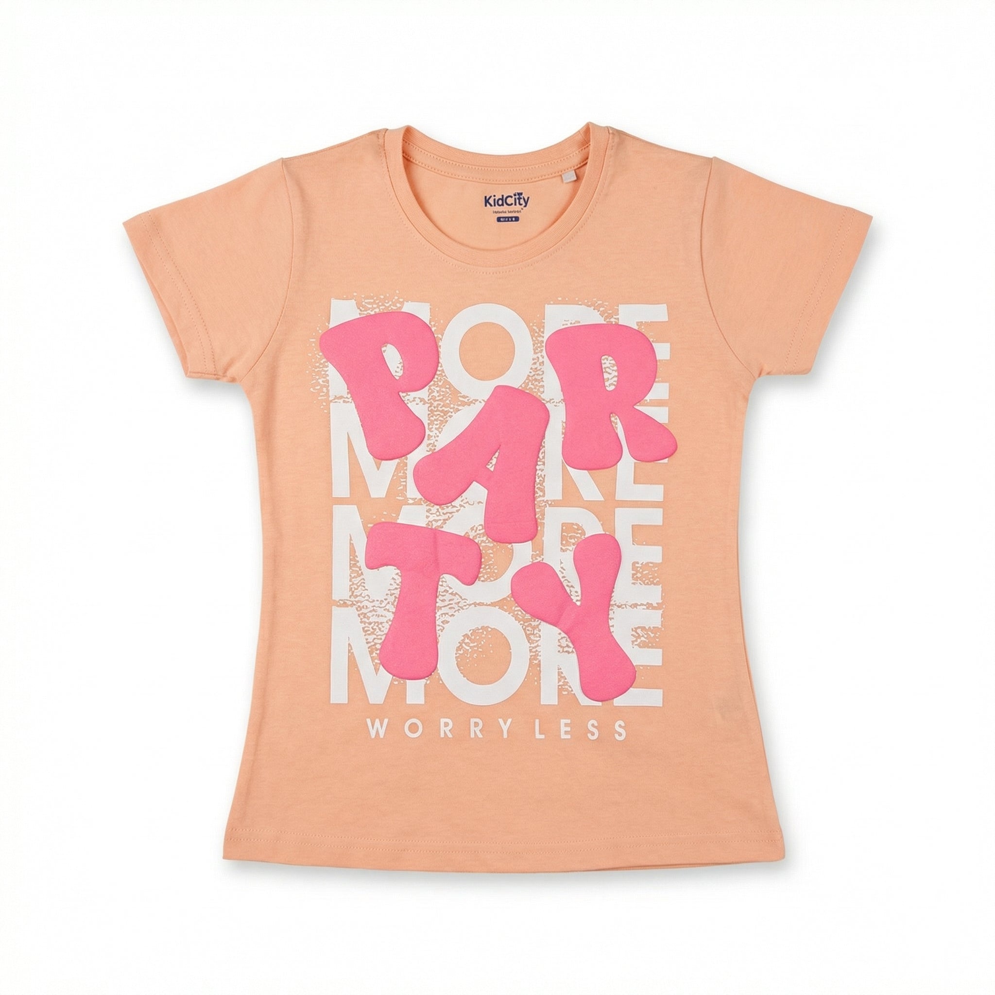 PARTY MORE Typographic Top.