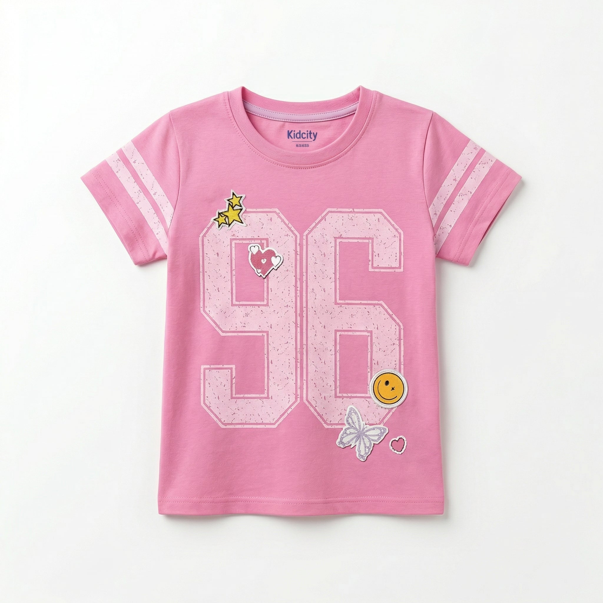 Magenta Varsity Graphic Top.