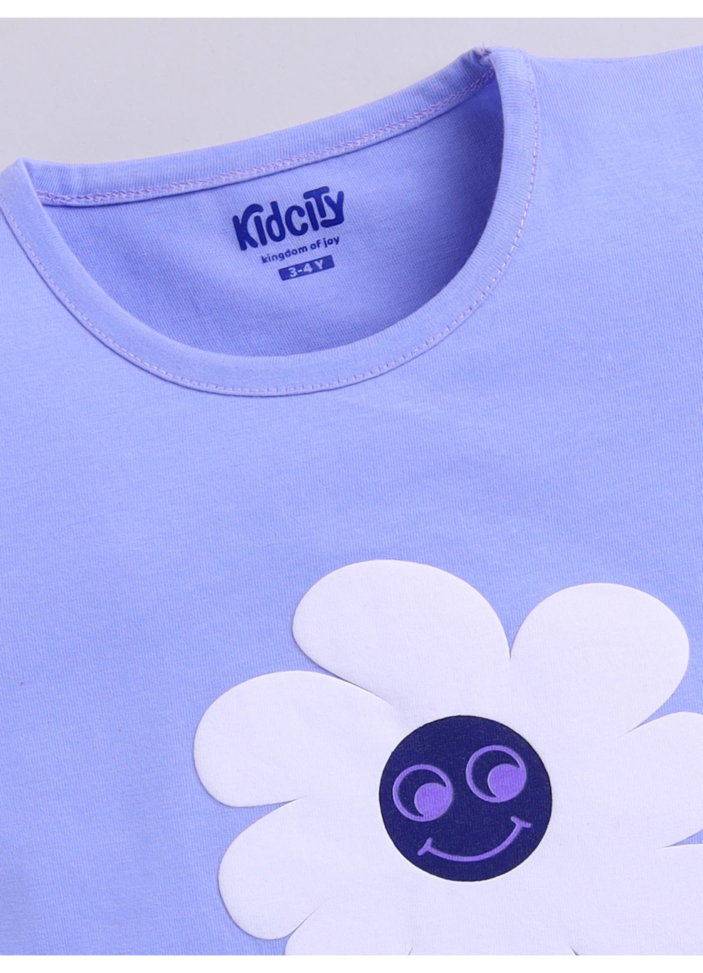 Flower graphic print top