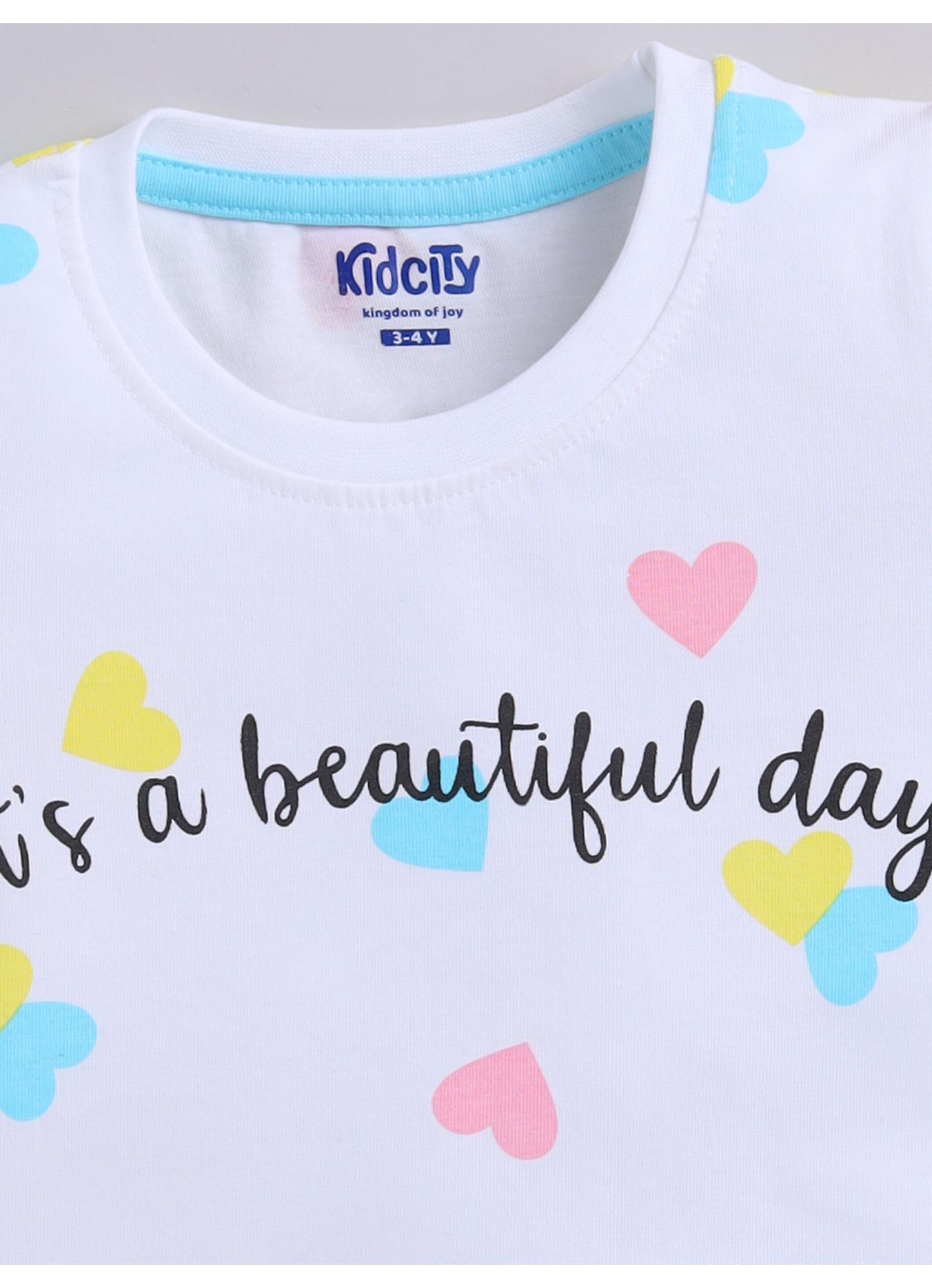 Beautiful Day print top