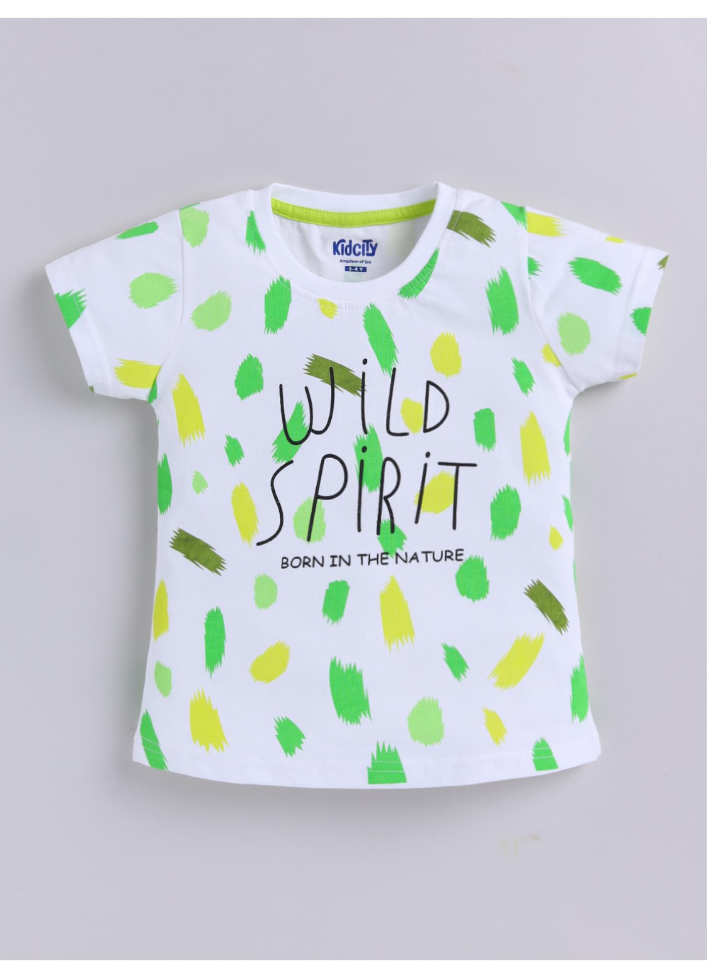 Wild Spirit Graphic Print Top