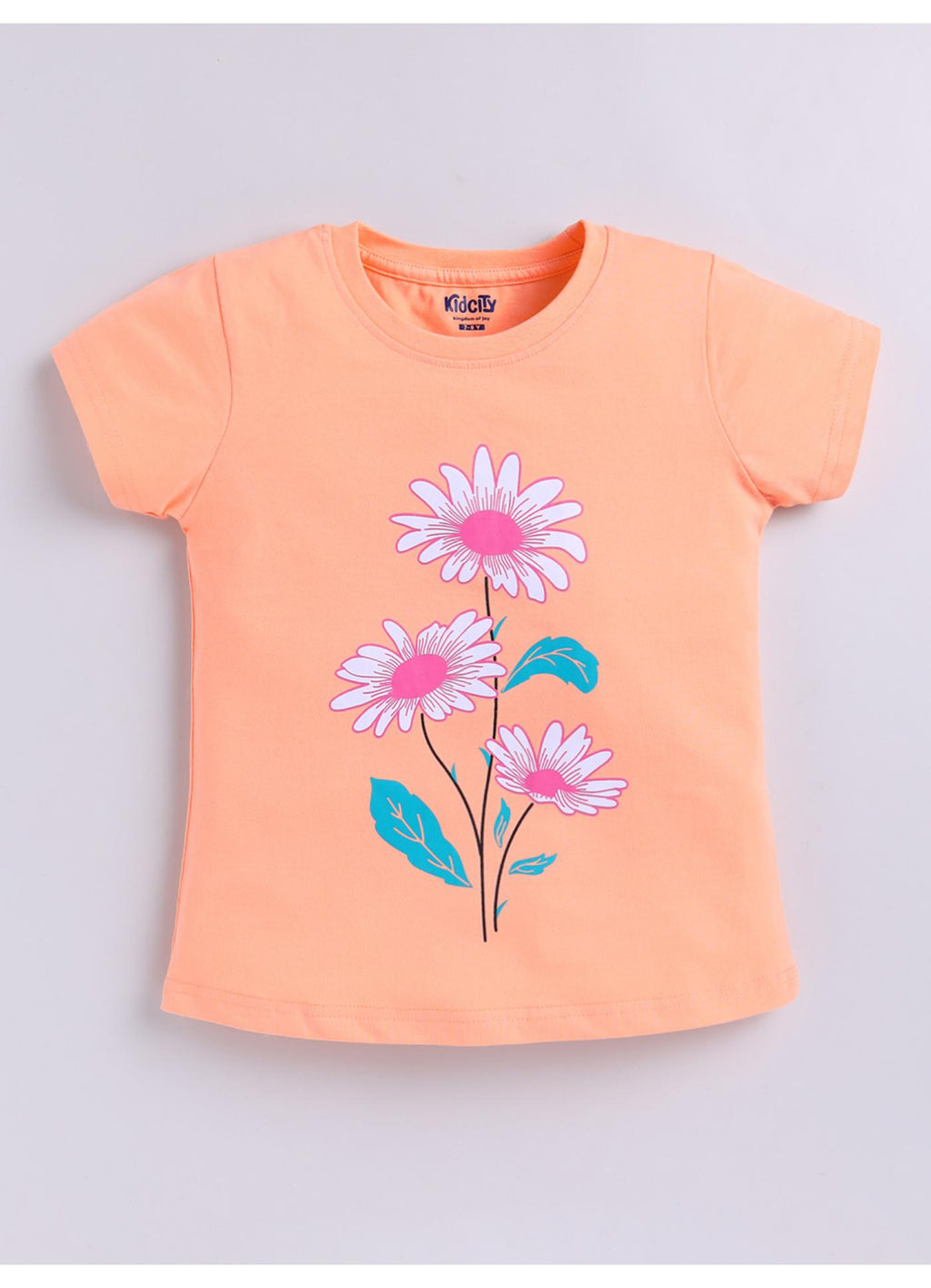 Graphic Flower Print Top