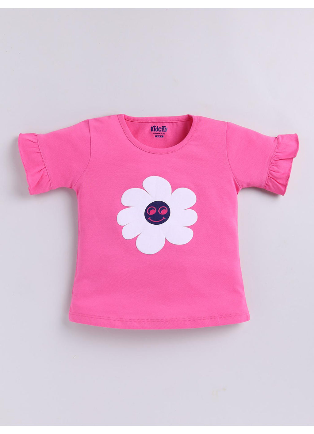 Flower graphic print top