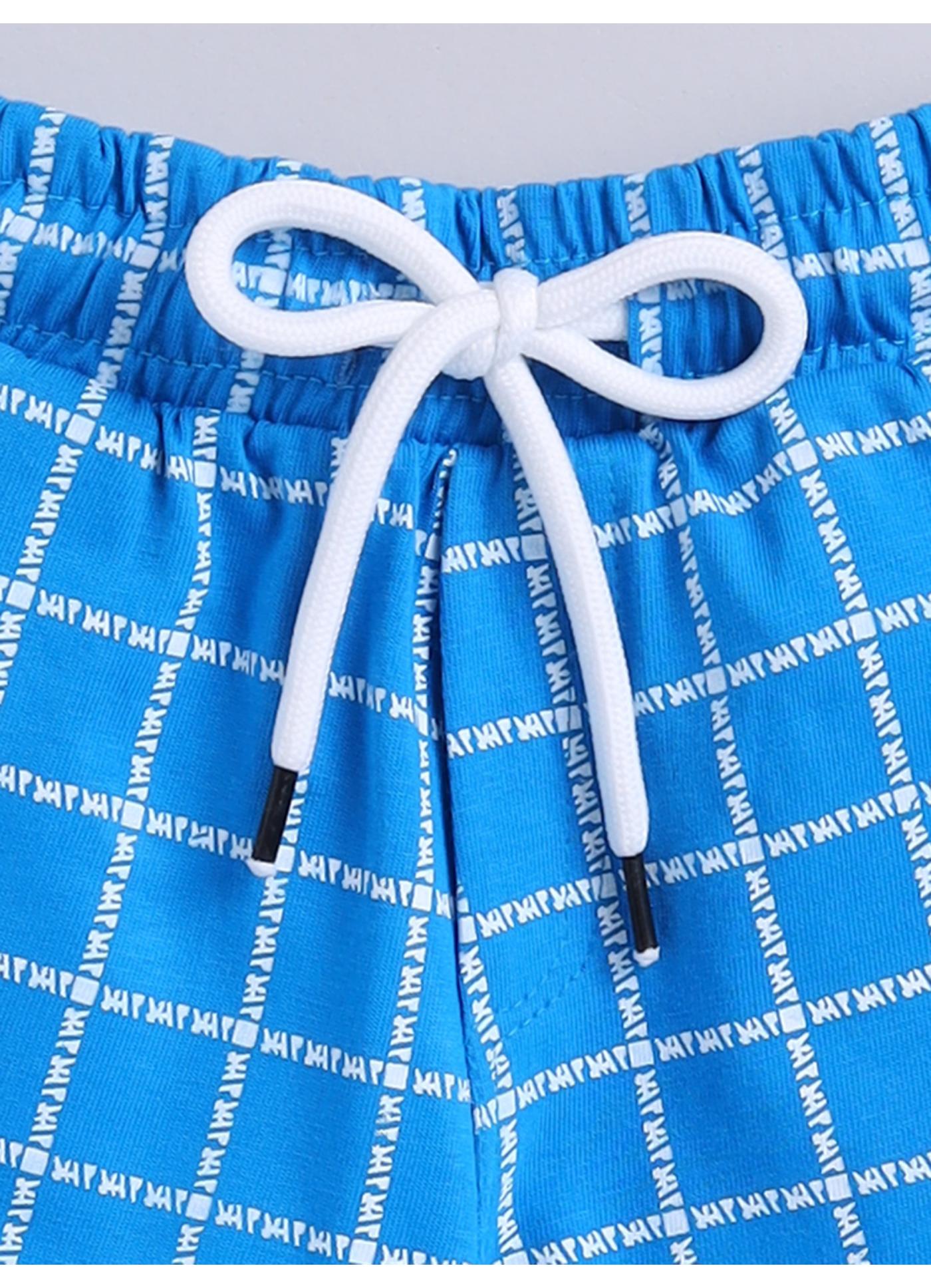 Checked printed shorts