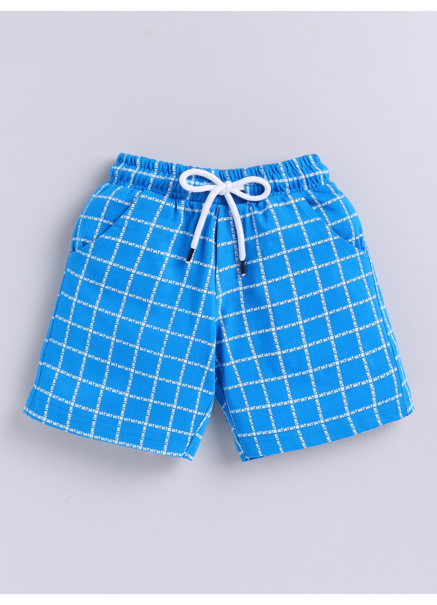 Checked printed shorts