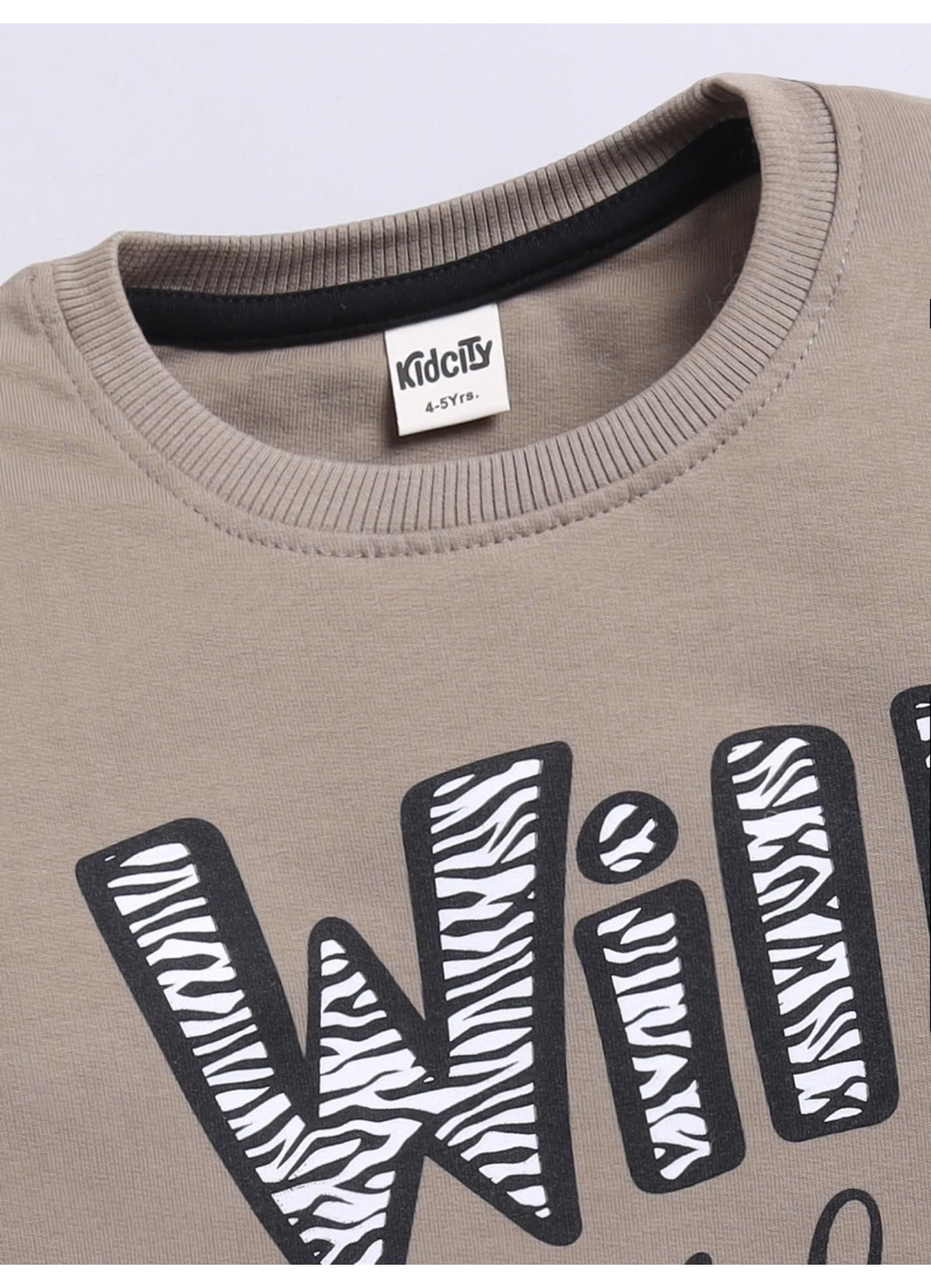 Wild Child Zebra Print Sweatshirt