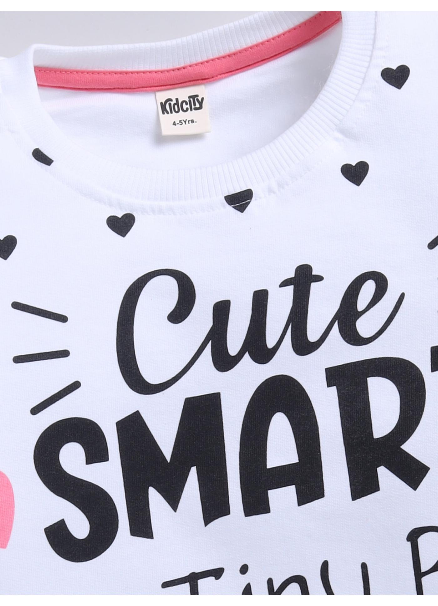 Dramatic Heart Print Fleece Sweatshirt