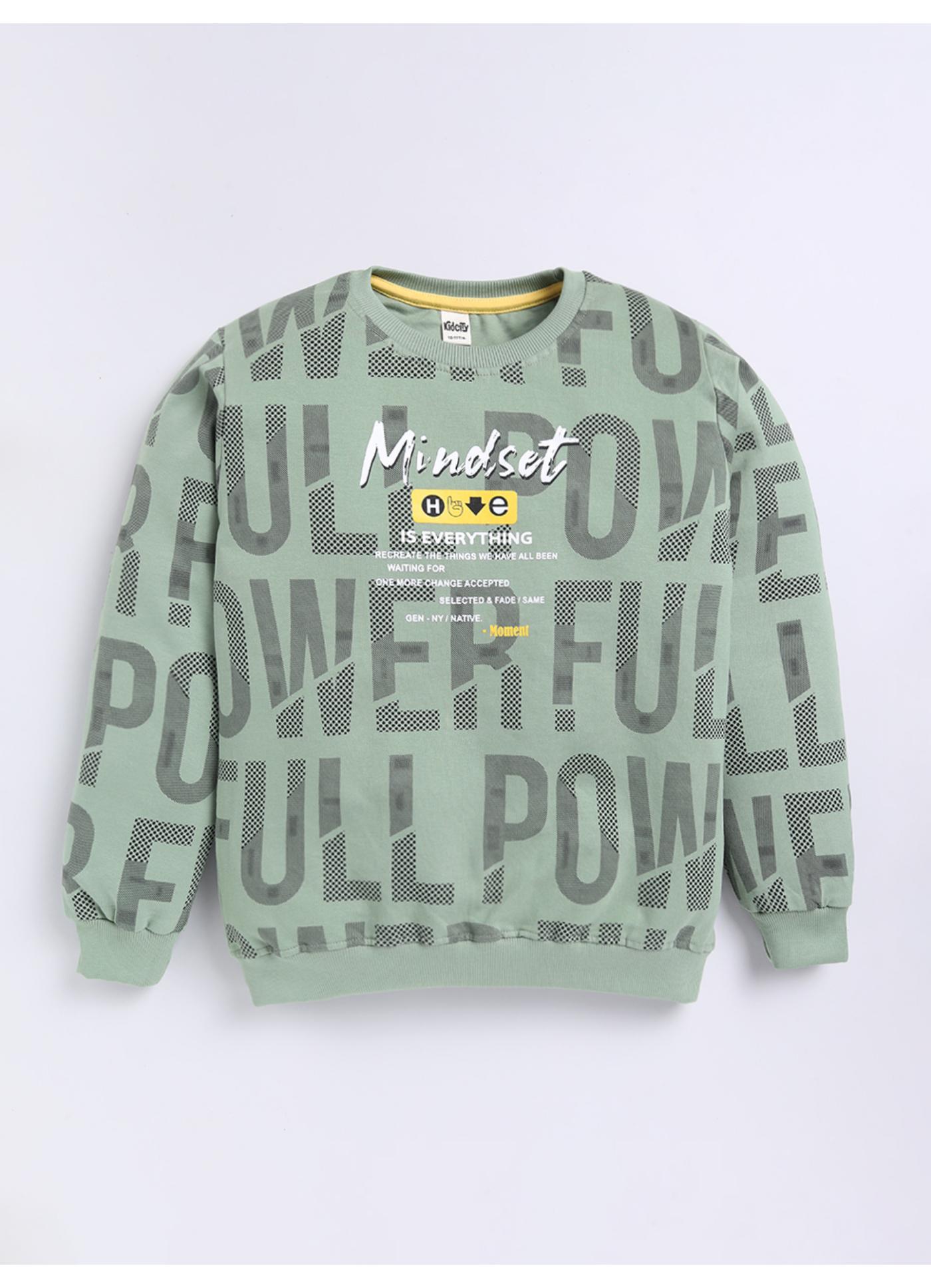 Powerful Mindset Graphic Fleece Sweatshirt