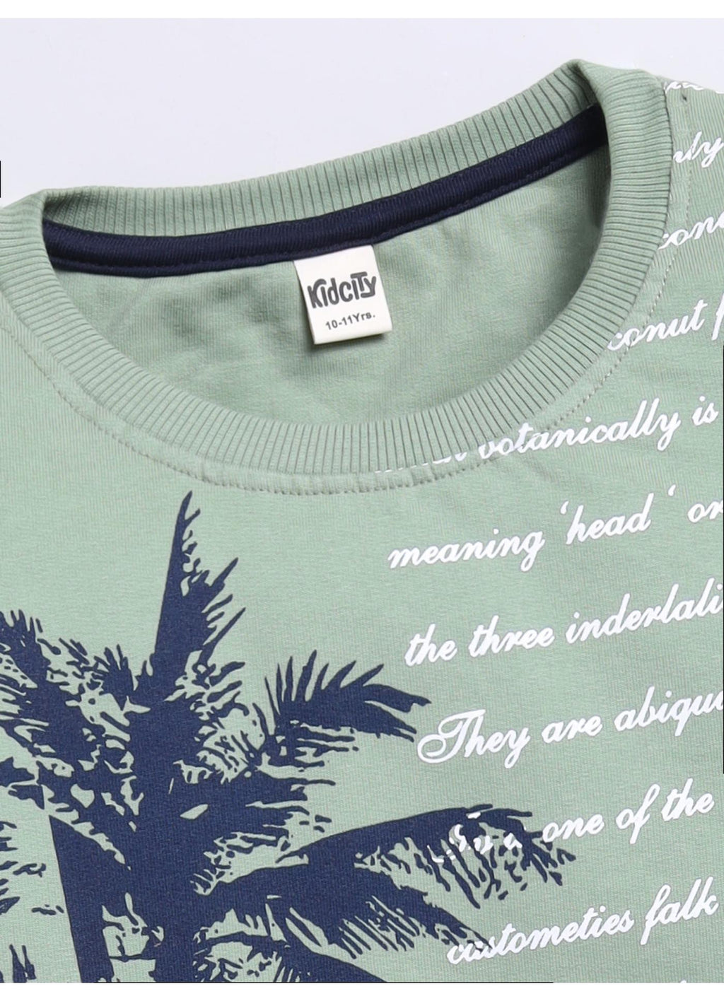 Somewhere Coconut Tree Graphic Sweatshirt