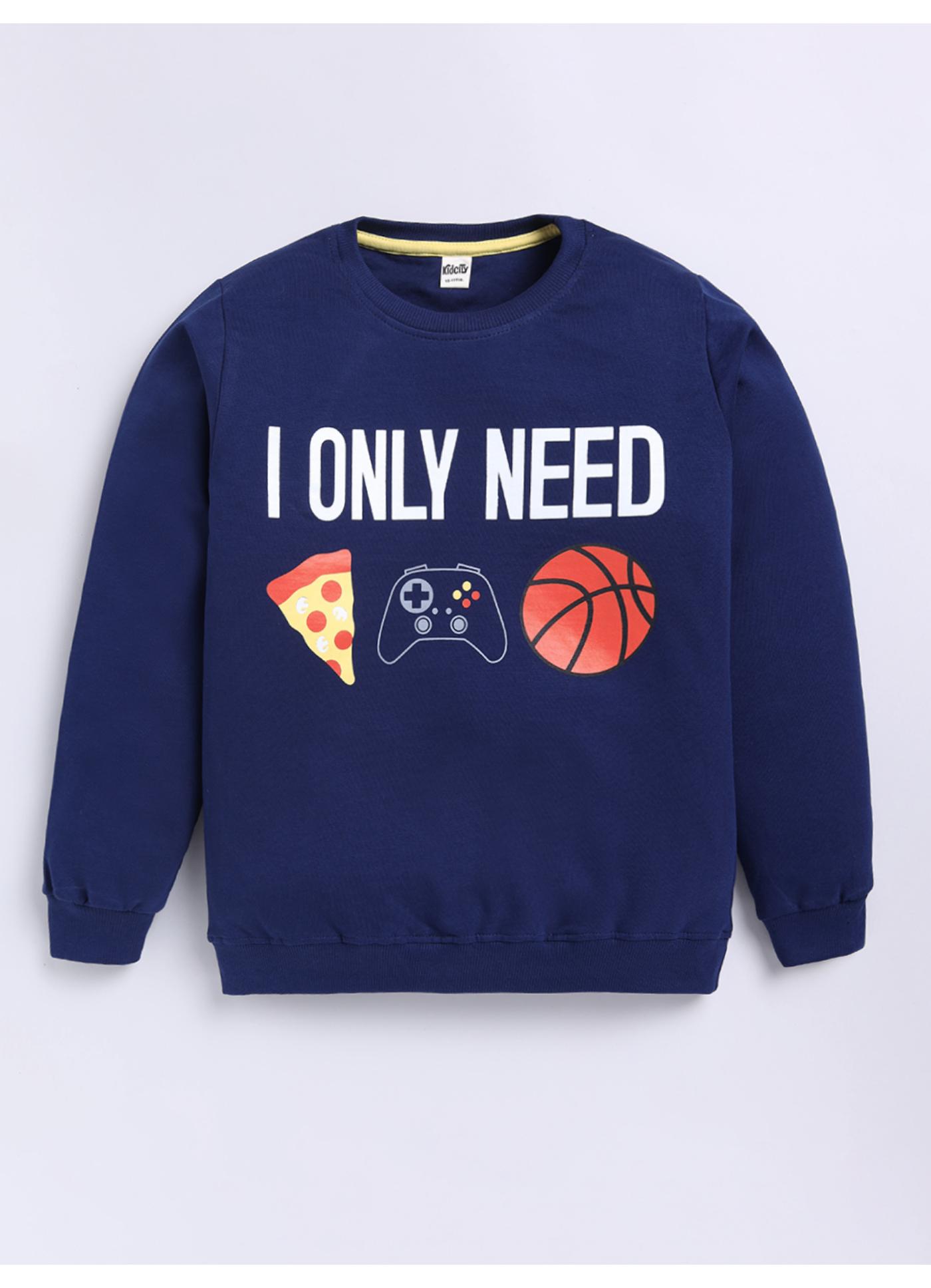 Pizza, Games, and Basketball Mood Sweatshirt
