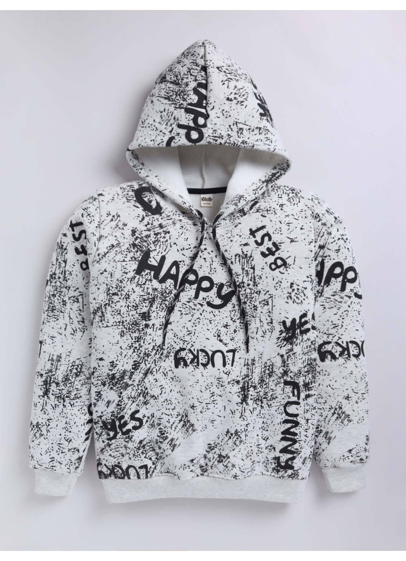 Graffiti Word Cloud Fleece Hoodie