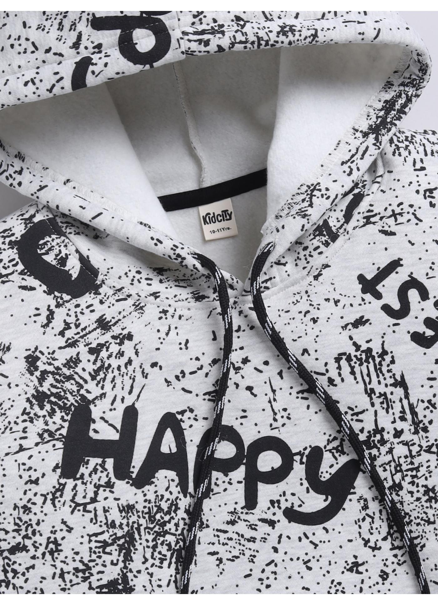 Graffiti Word Cloud Fleece Hoodie
