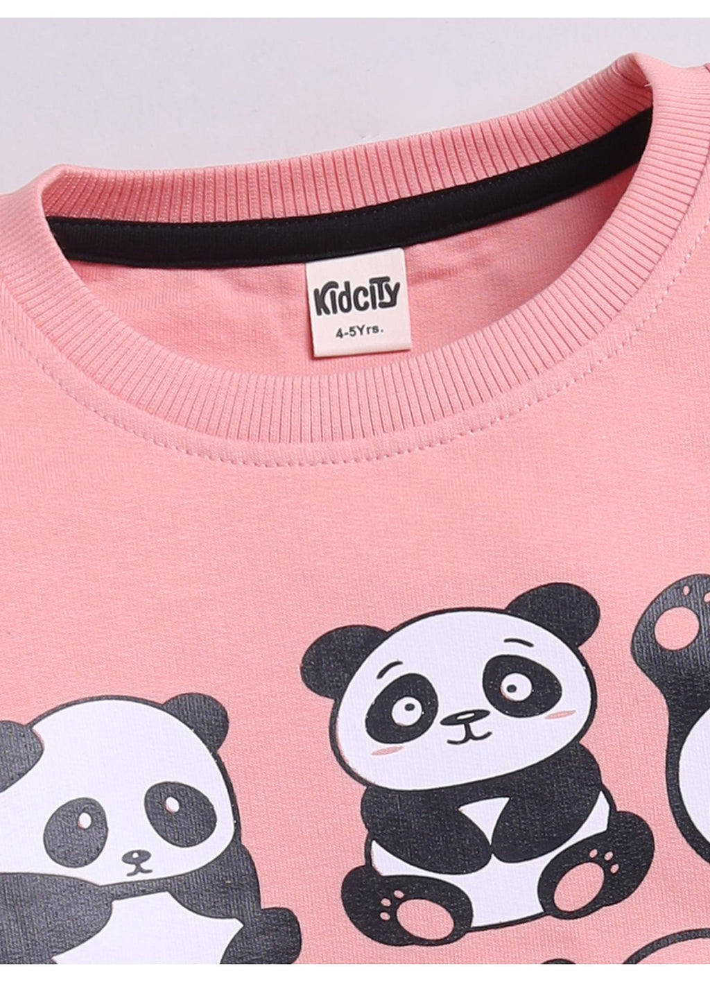 Panda Graphic Pullover Sweatshirt
