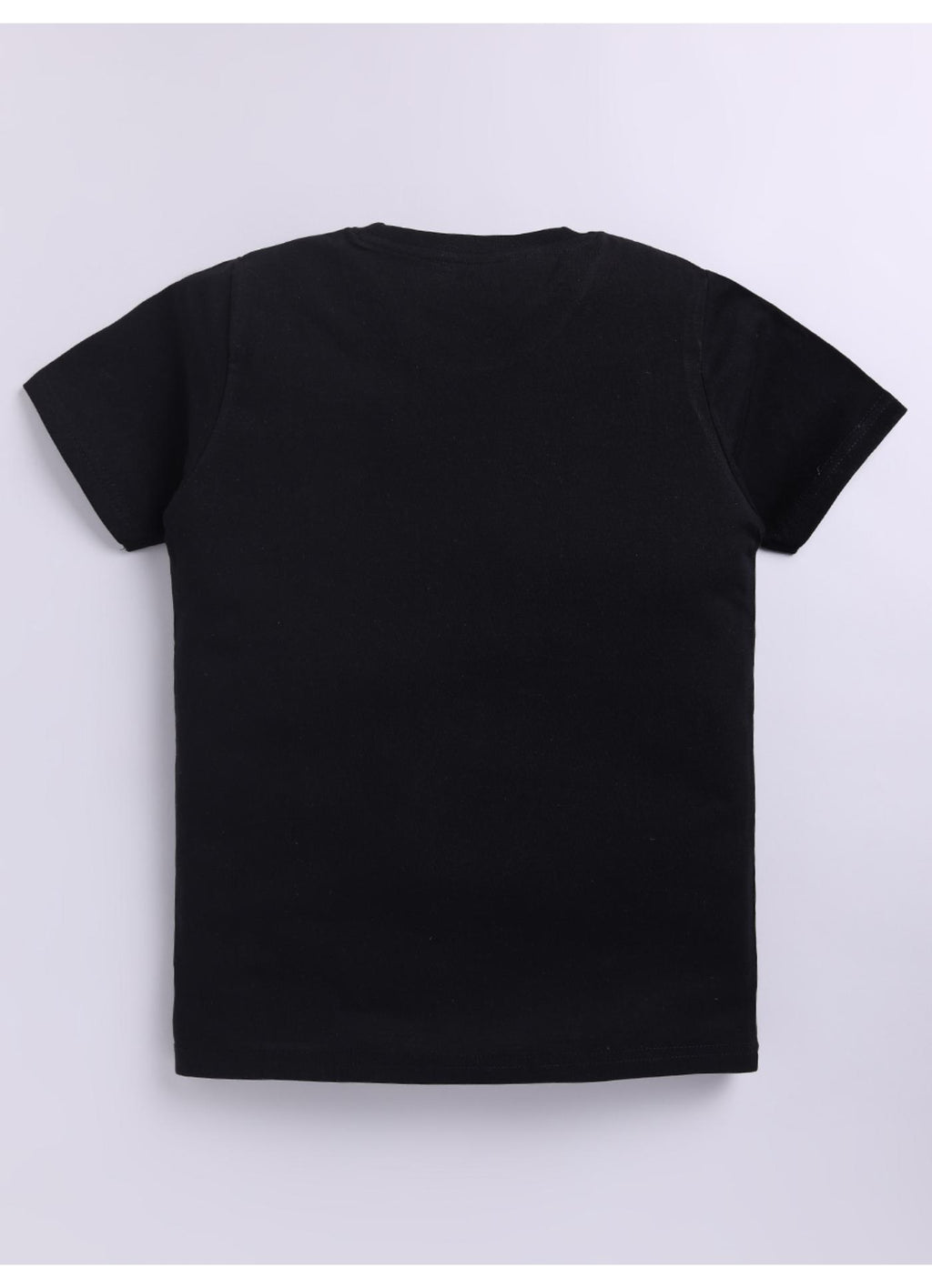 Never Give Up Graphic Print Black Cotton T-Shirt