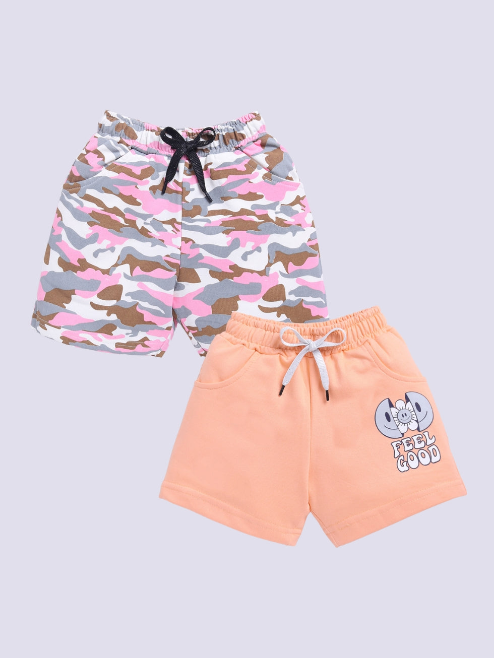 Girls All Over Print shorts 2pc Combo set