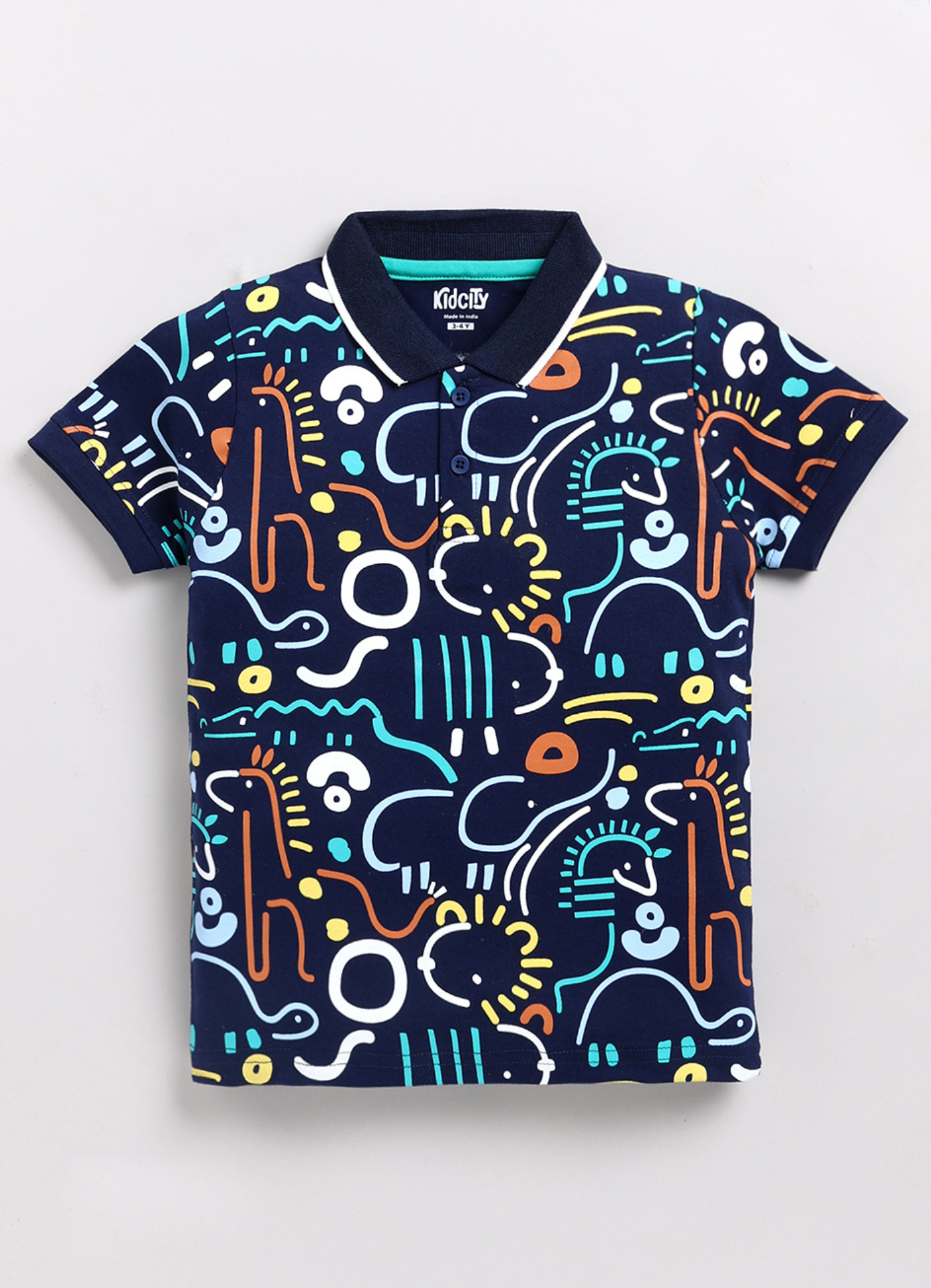 Doodle Animal All-Over Print T-Shirts