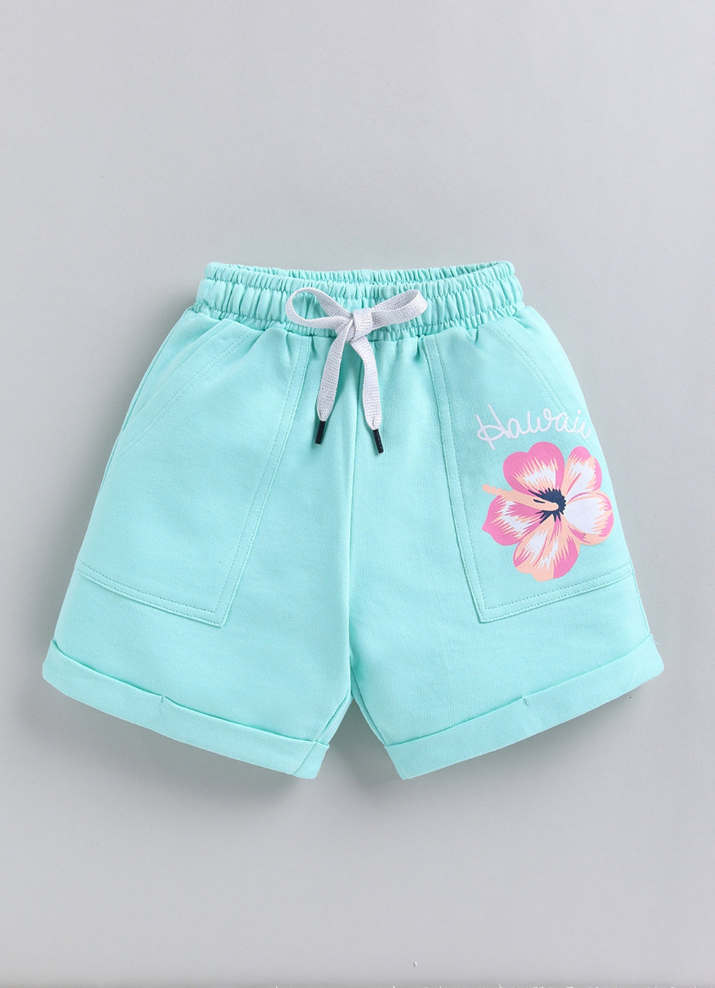 Island Vibes Hibiscus Drawstring Short