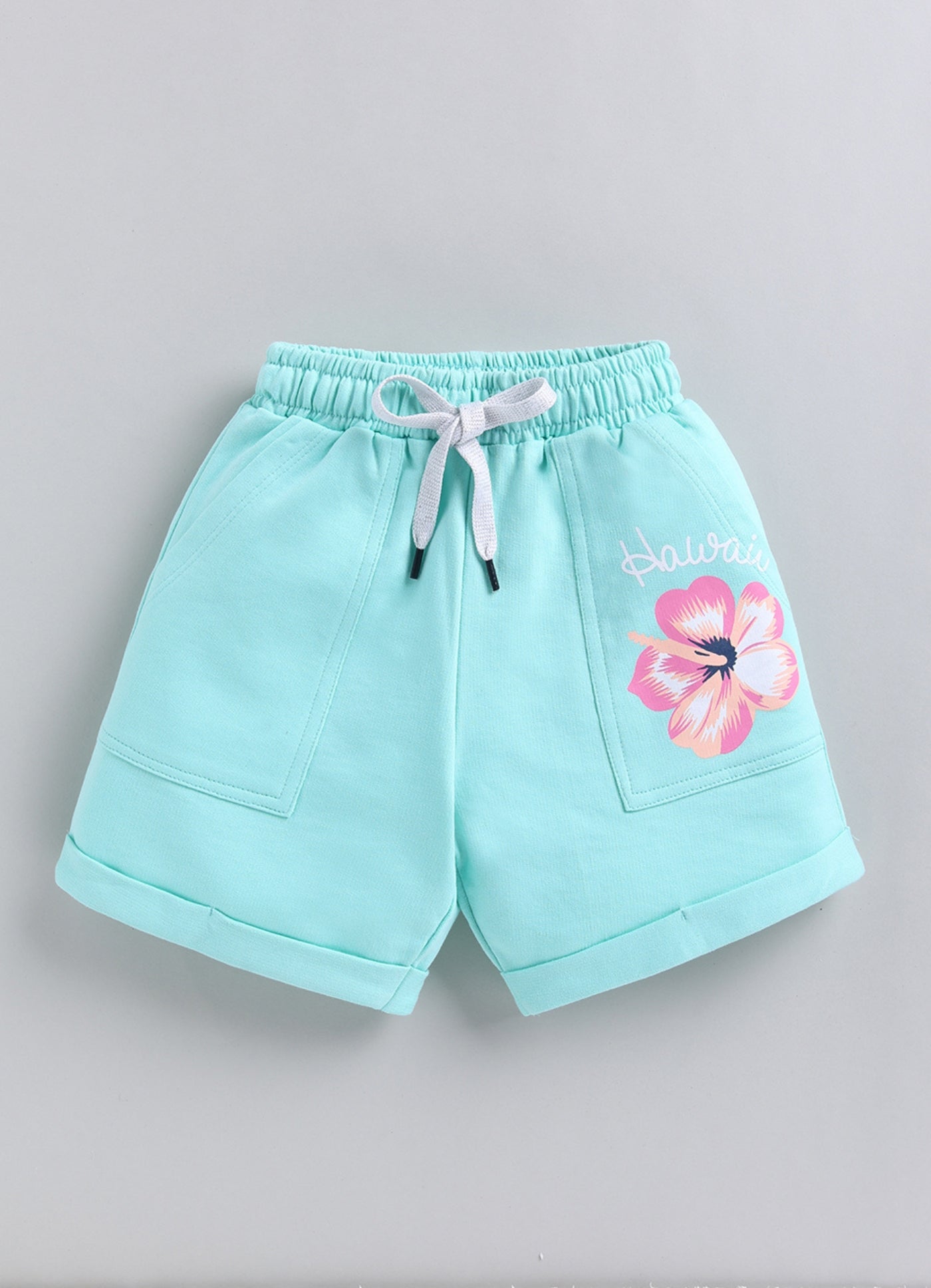 Island Vibes Hibiscus Drawstring Short
