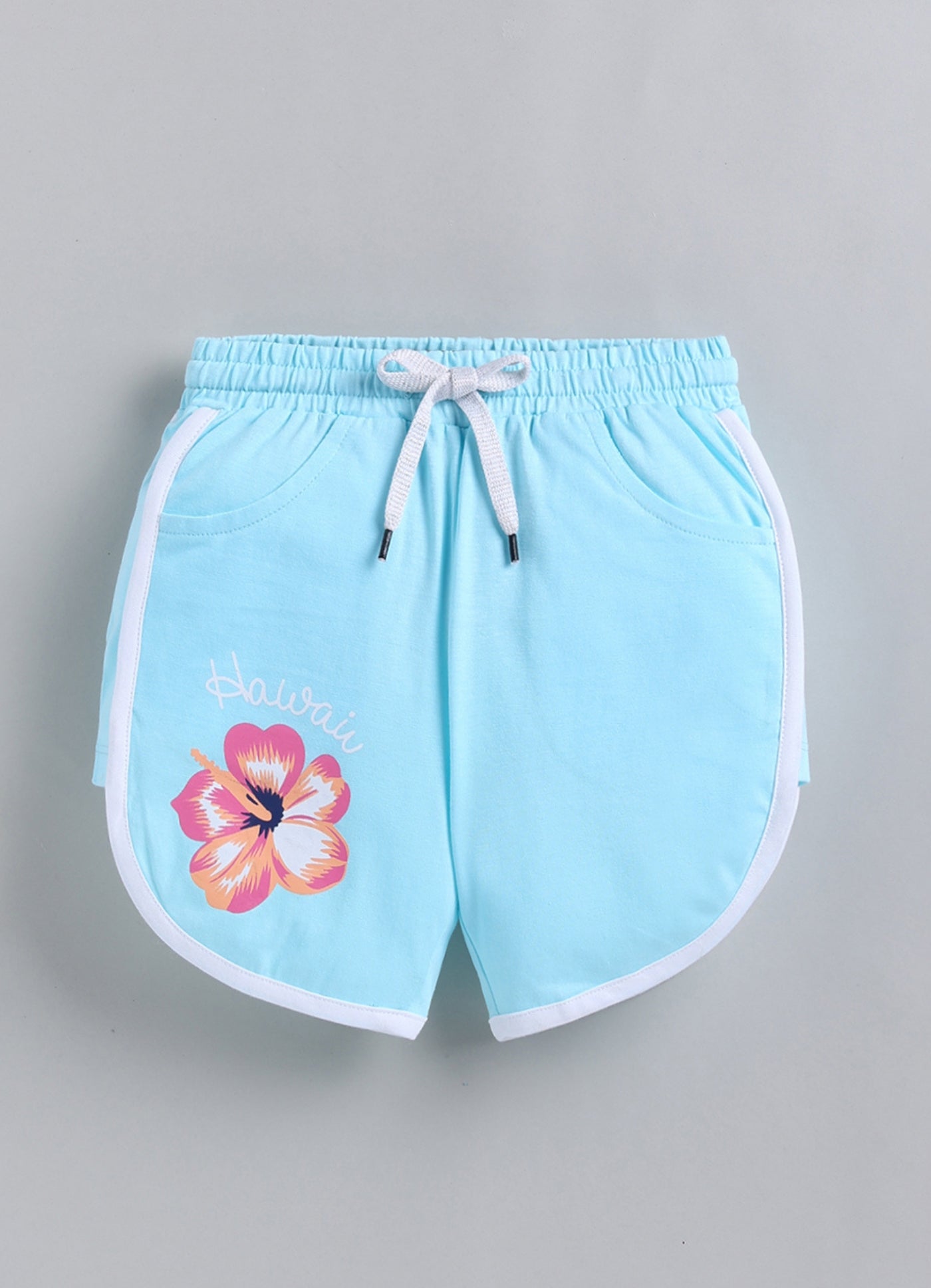 Tropical Hibiscus Hawaii Dolphin Short