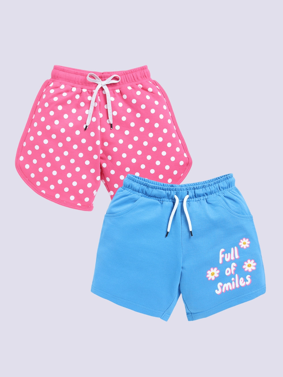 Girls Polka Dot shorts Combo set (pack of 2)