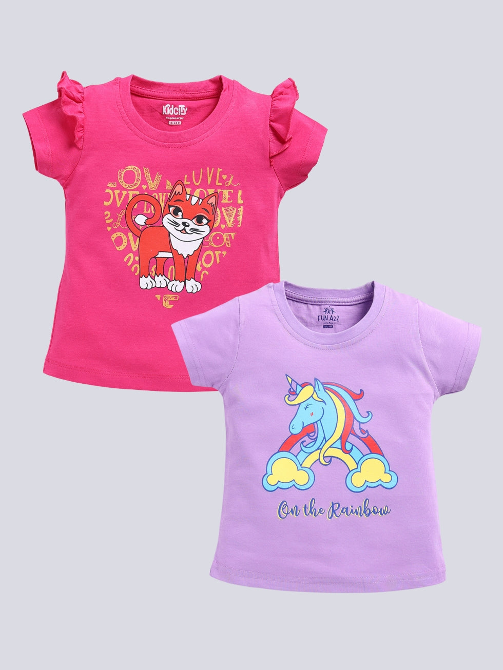 Unicorn & Kitty Graphics T-Shirts