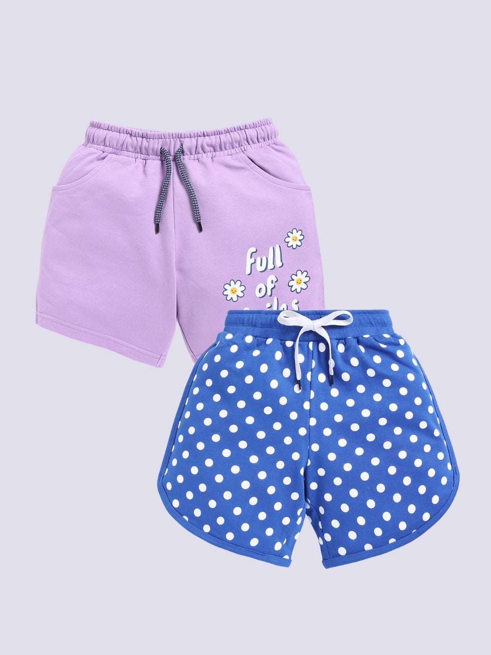 Girls shorts Combo set (pack of 2)