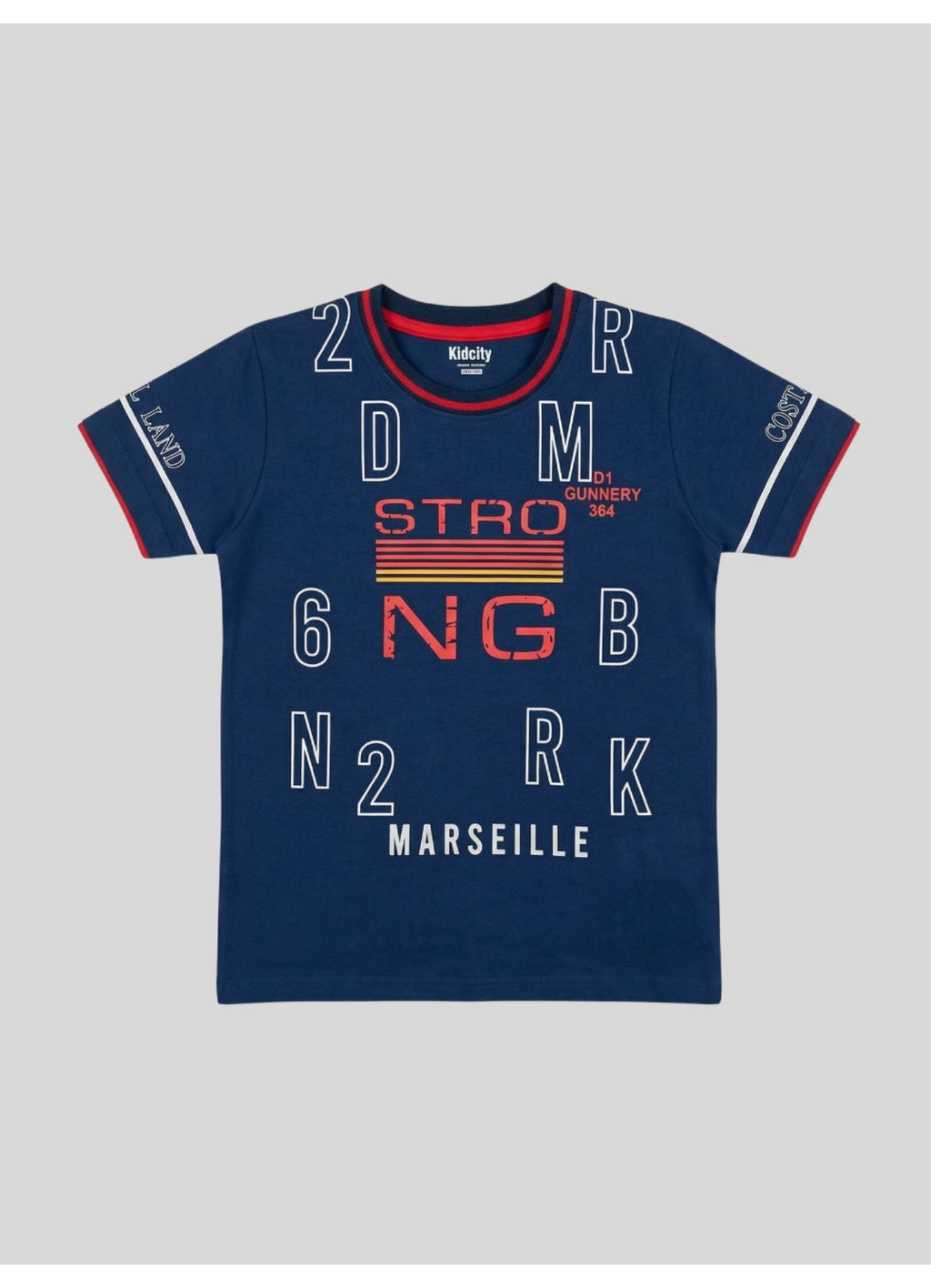 STRONG MARSEILLE Typographic T-Shirt.