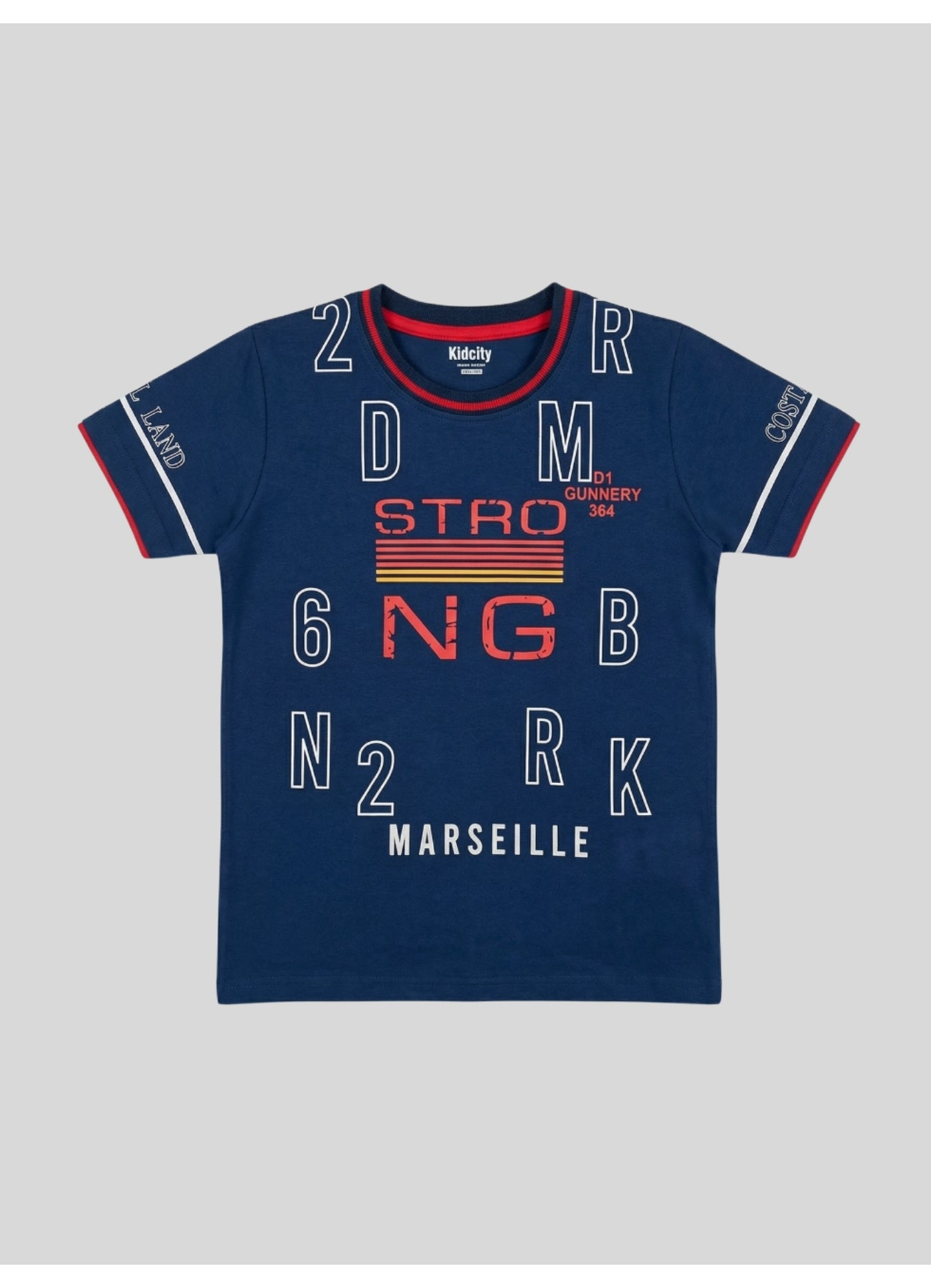 STRONG MARSEILLE Typographic T-Shirt.