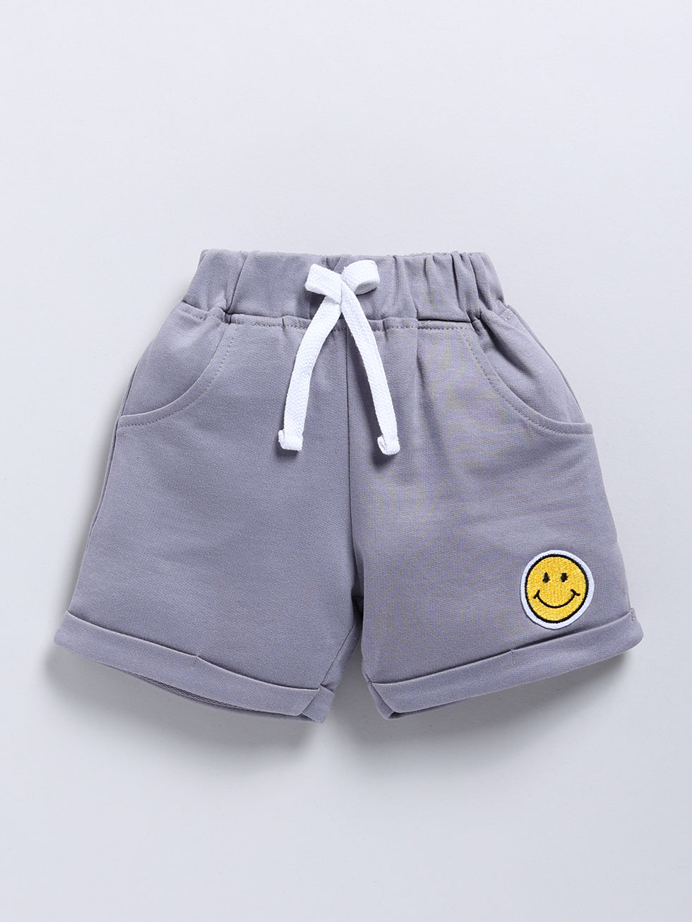 Crocodile Print & Smiley Face Design 2 Pc Shorts