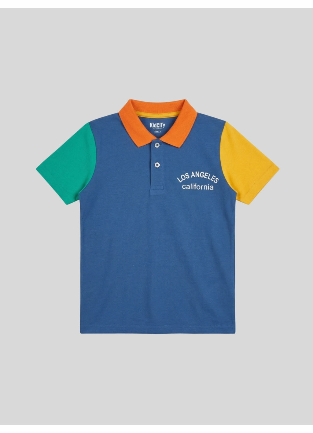 Color-Block Los Angeles Polo T-Shirt.