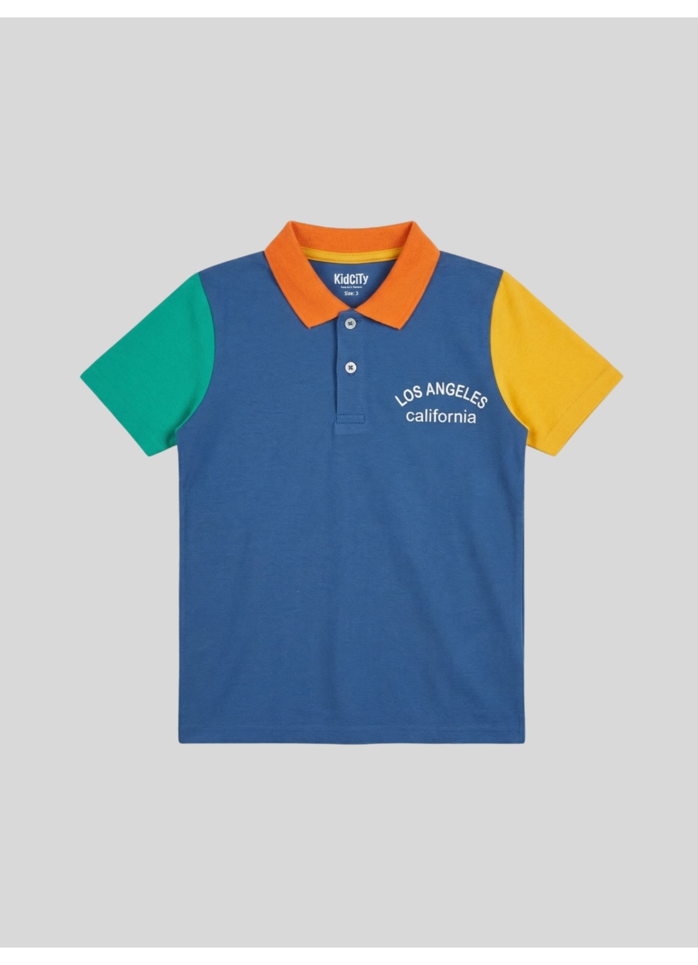 Color-Block Los Angeles Polo T-Shirt.