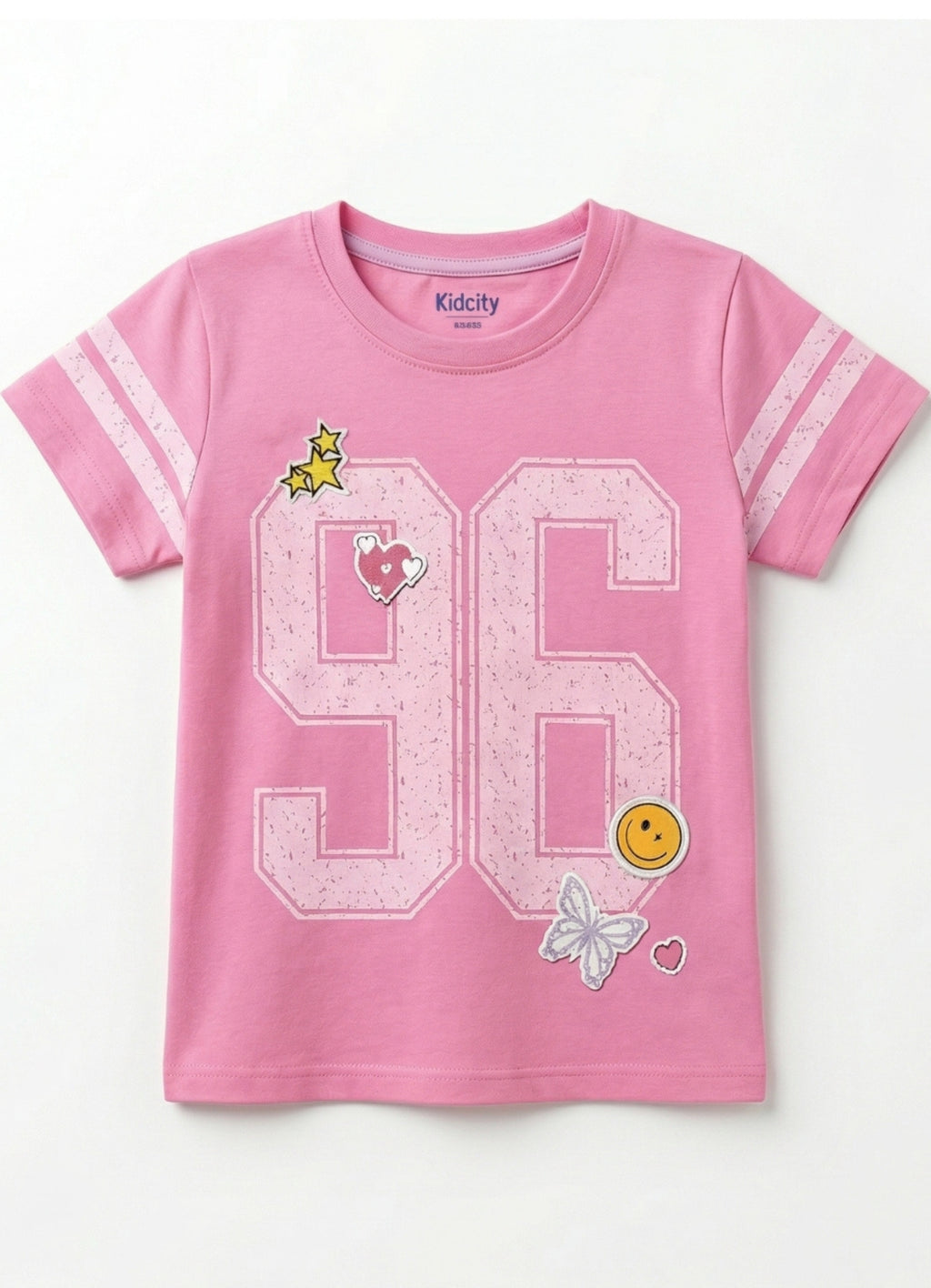 Magenta Varsity Graphic Top.